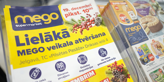 В Елгаве открылся крупнейший MEGO Supermarket