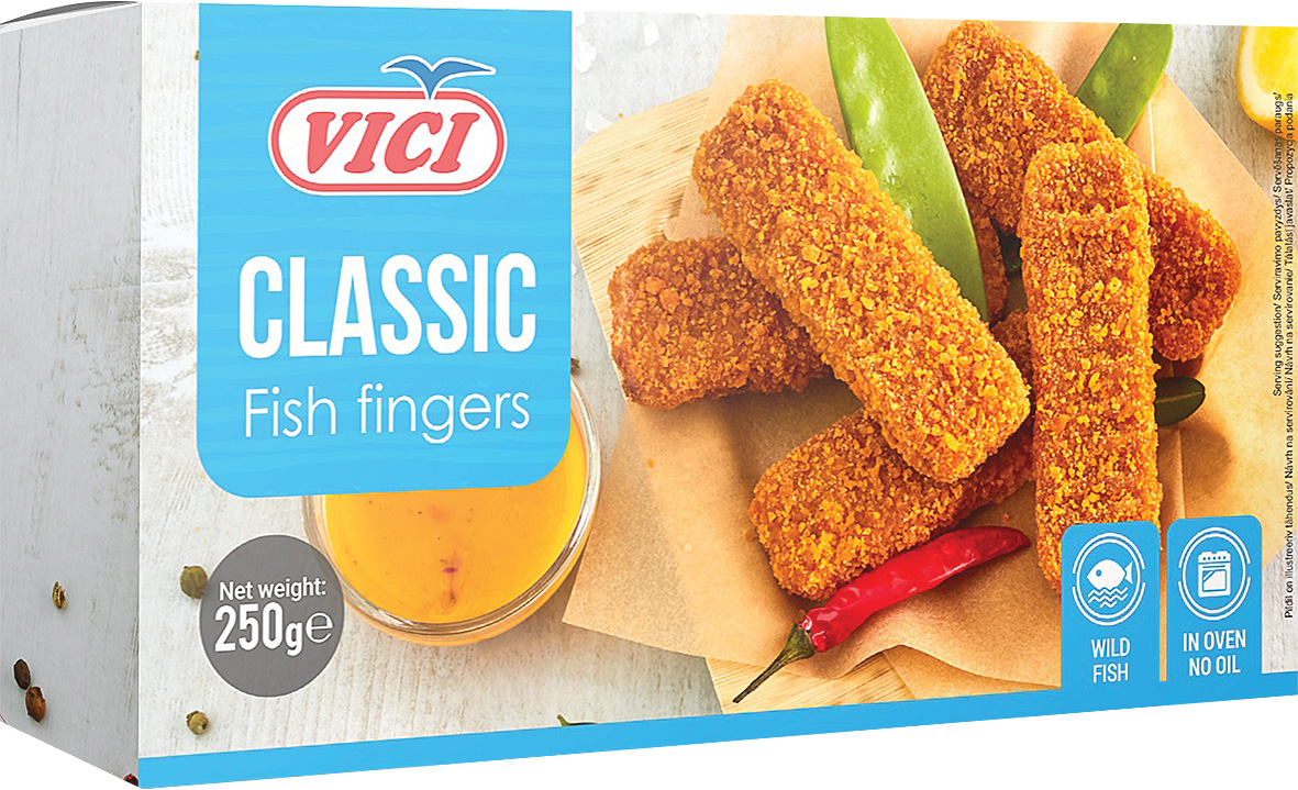 Zivju pirkstini Classic Viči 250g