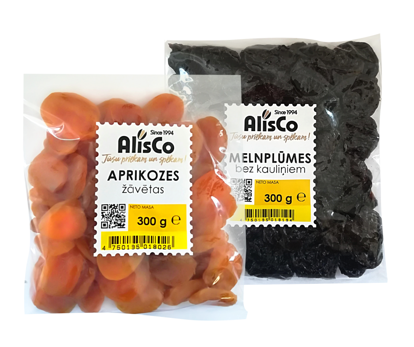 Aprikozes, dateles vai melnplūmes
