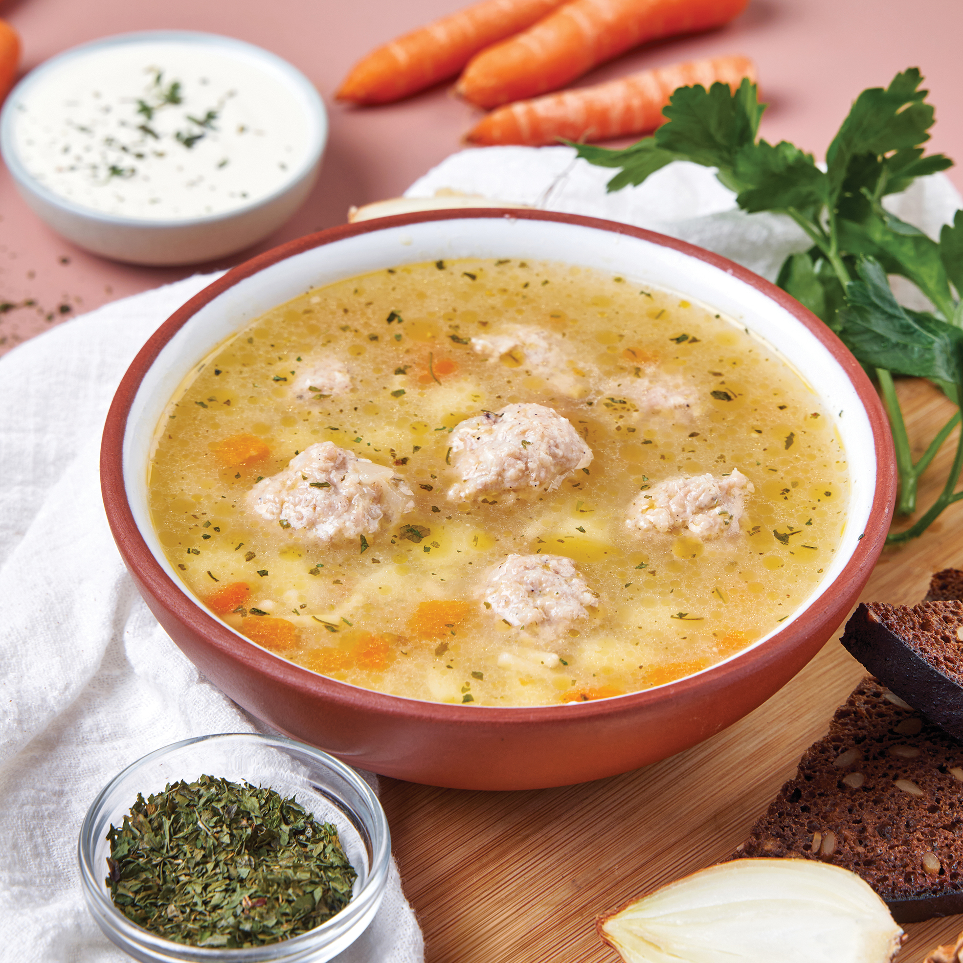 Суп с фрикадельками